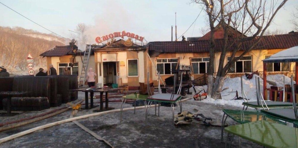 Шашлычка "Смотровая" горела в Петропавловске