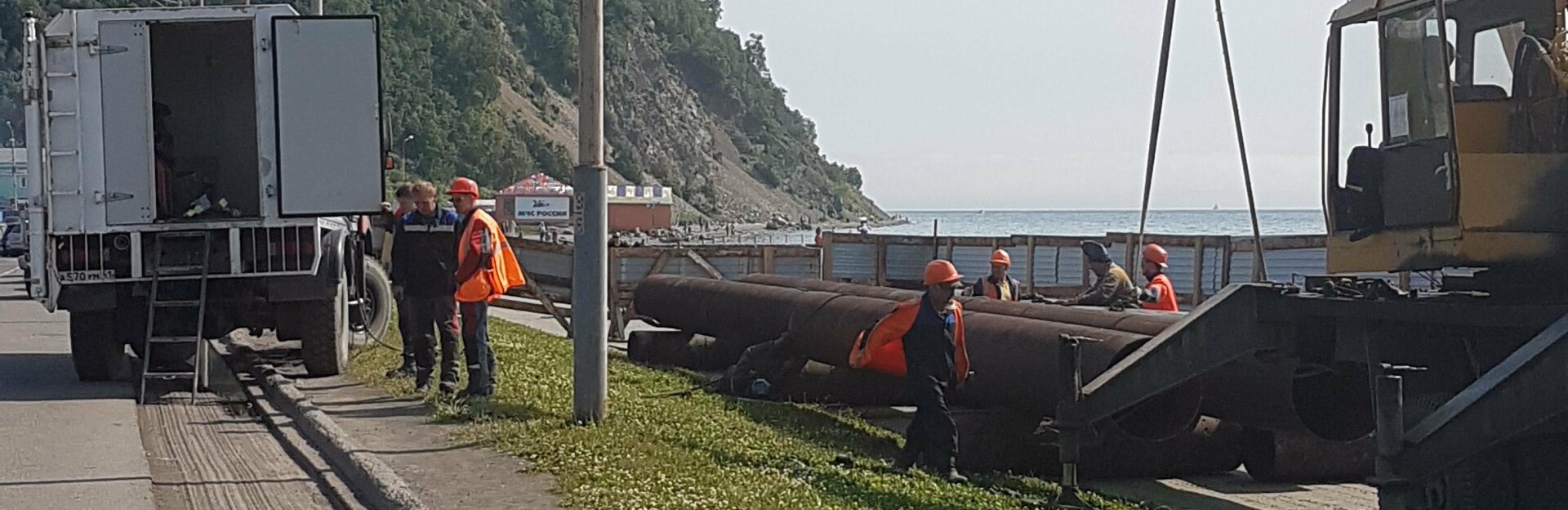 В Петропавловске водоканал закончит работы на Озерновской косе на будущей неделе
