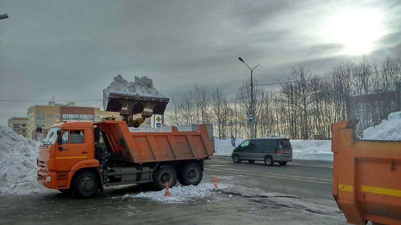 В Петропавловске полностью заполнен снежный полигон, еще два работают в обычном режиме