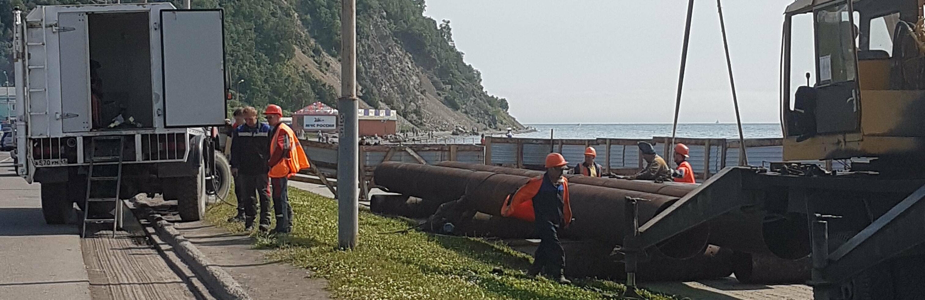 В Петропавловске закончена замена сетей на Озерновской косе