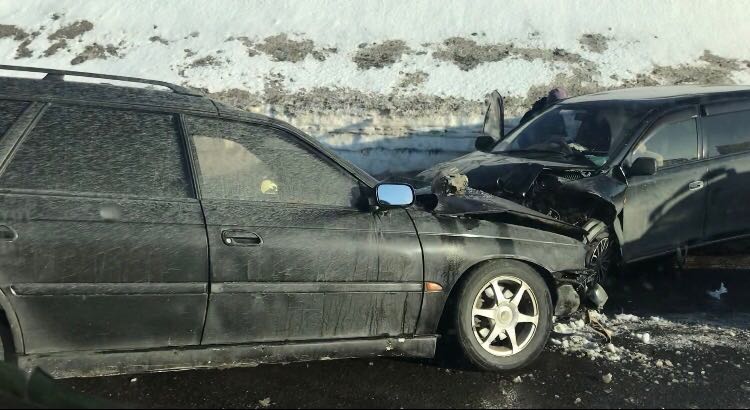 ДТП на Сапун горе на несколько часов затруднило движение в Петропавловске