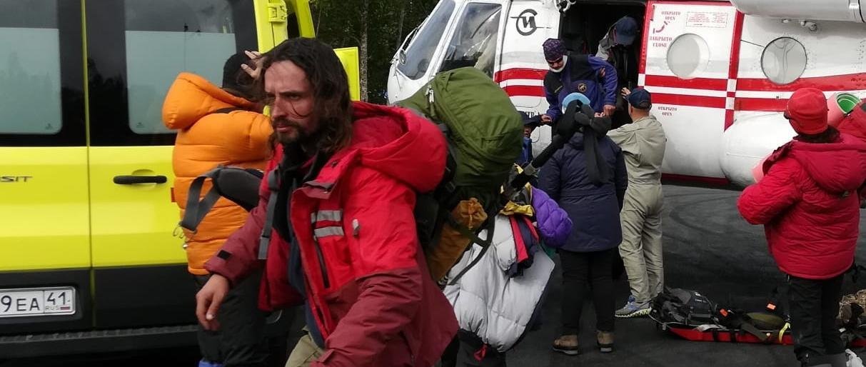 На Камчатке со склона вулкана эвакуировали туристов