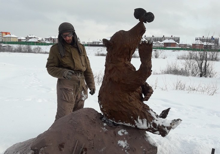 Косолапый арт-объект появился на Медвежке Косолапый арт-объект появился на Медвежке